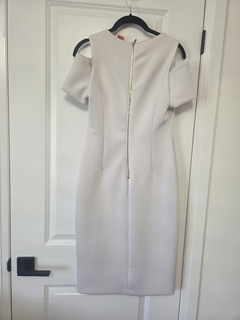 Michael Kors Cream Cold-Shoulder Midi Dress - Picture 3 of 8